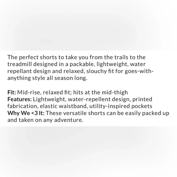 NWT FP Movement In The Wild Printed Shorts - Picture 6 of 6